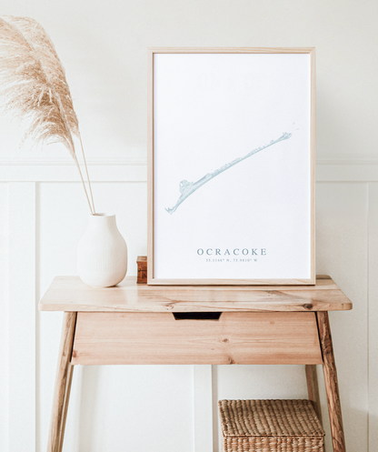 Ocracoke Map Print