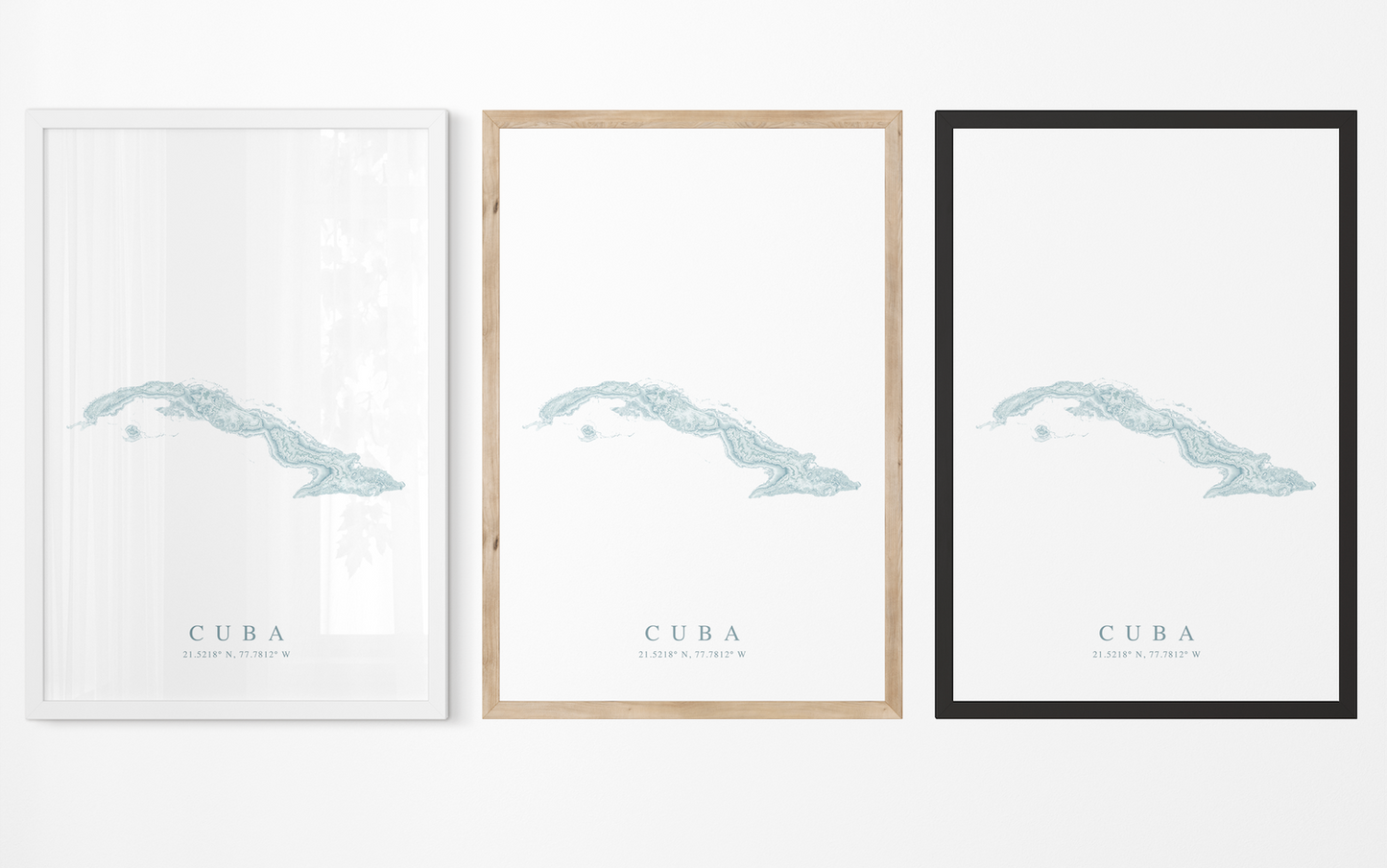 Cuba Map Print