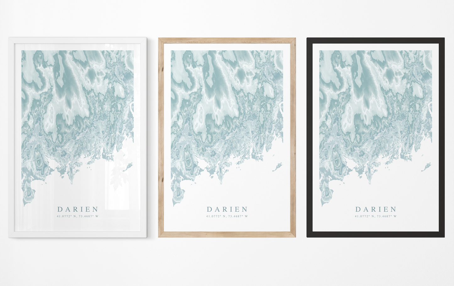Darien Map Print