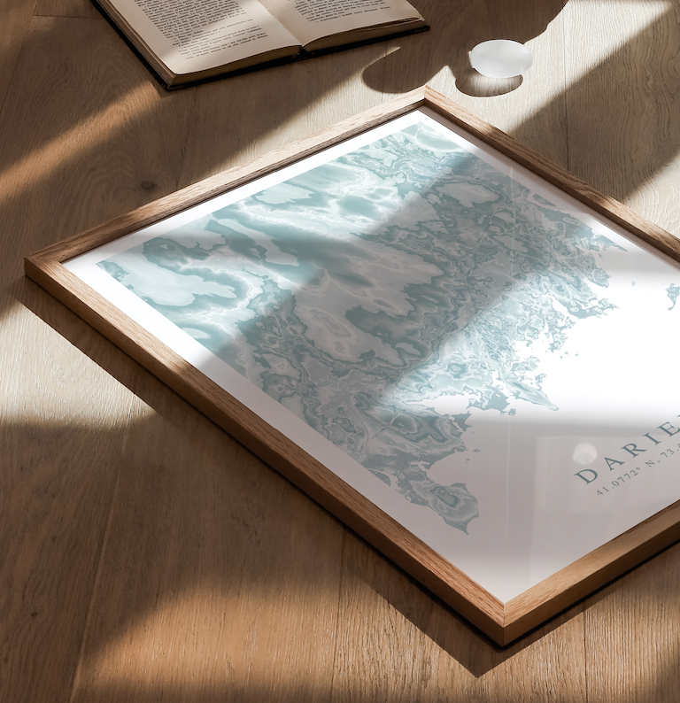 Darien Map Print