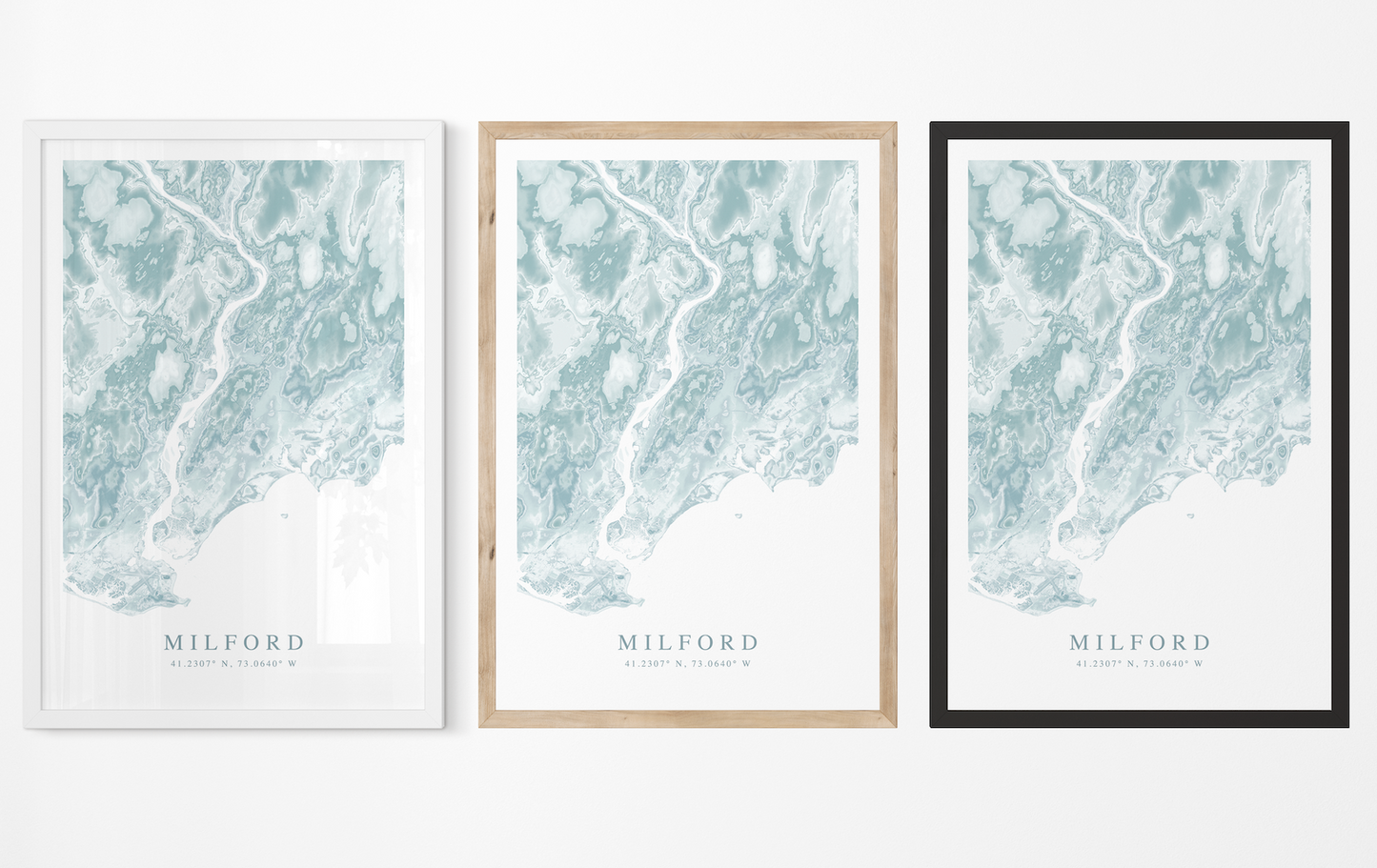 Milford CT Map Print
