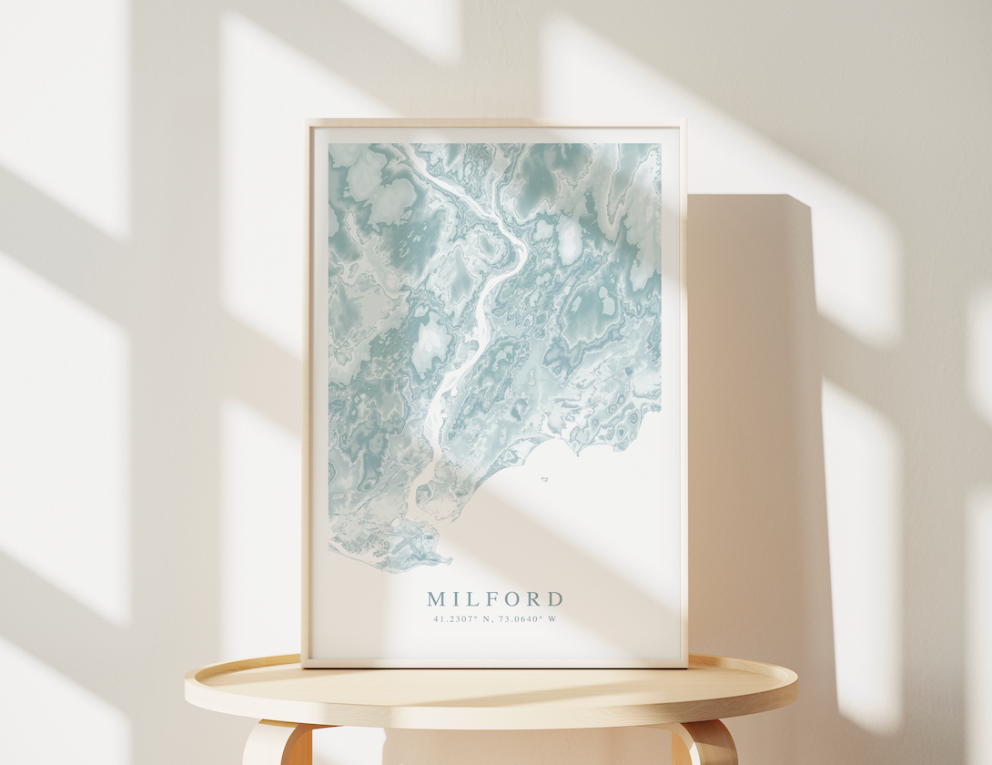 Milford CT Map Print