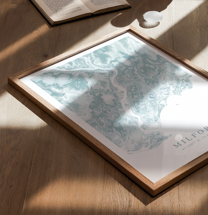 Milford CT Map Print
