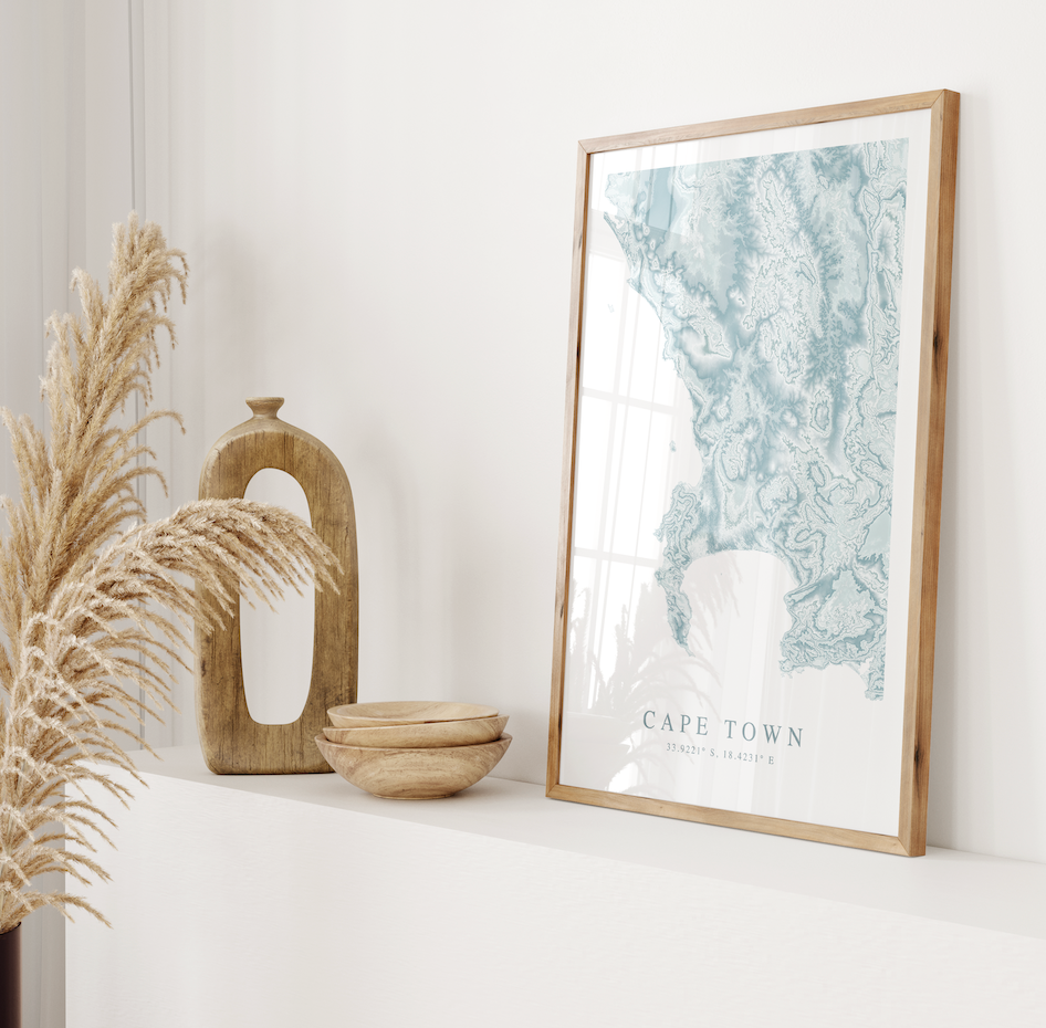 Cape Town Map Print