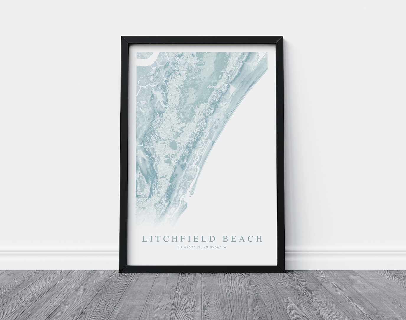 Litchfield Beach Map Print