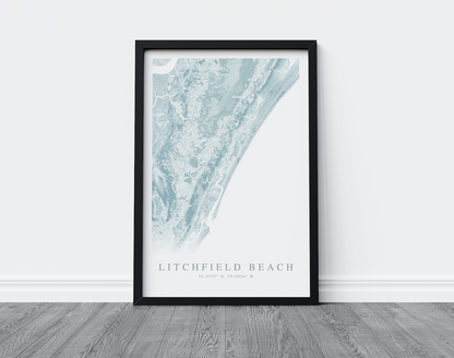 Litchfield Beach Map Print