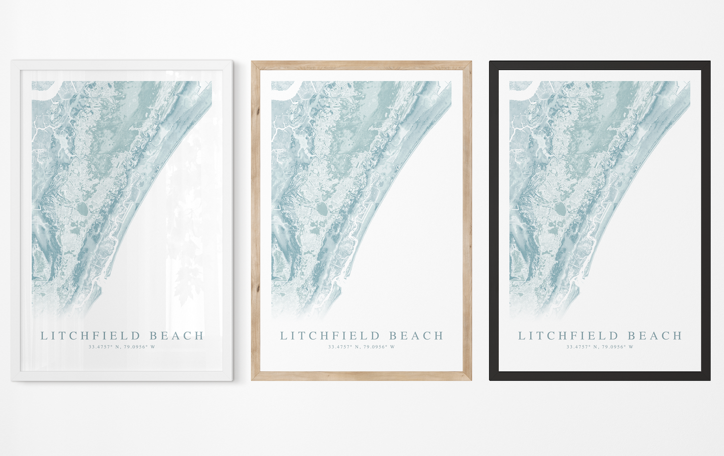 Litchfield Beach Map Print