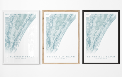Litchfield Beach Map Print