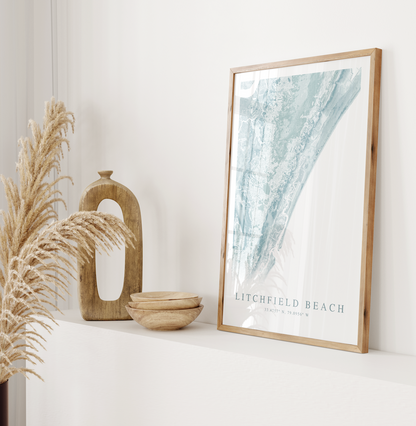 Litchfield Beach Map Print