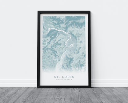 St. Louis Map Print