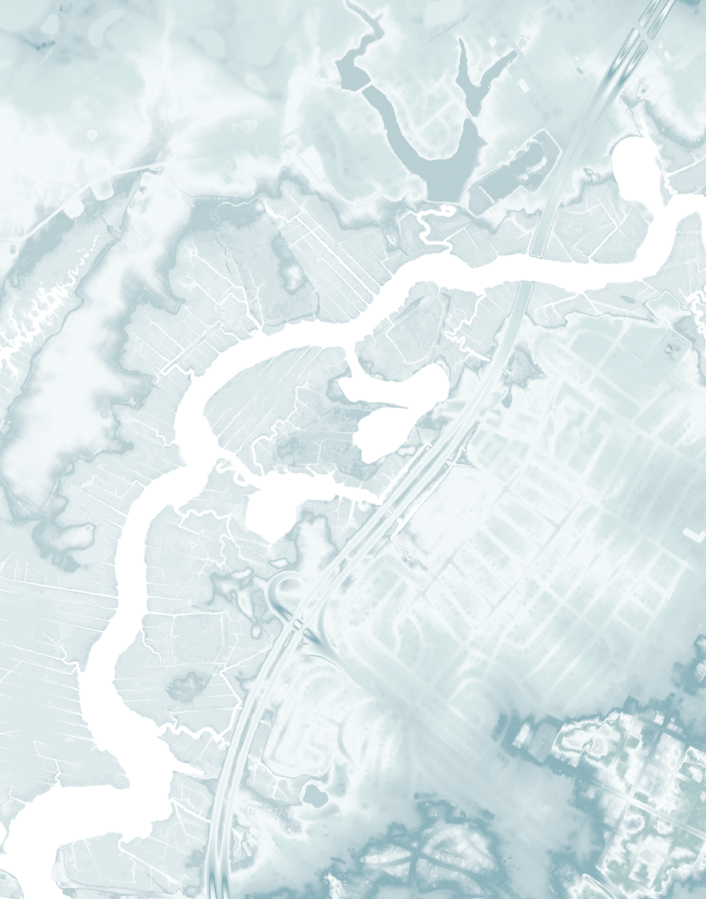 Patcong Creek Map Print