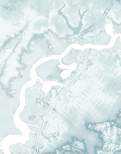 Patcong Creek Map Print