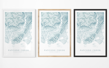 Patcong Creek Map Print