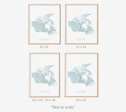 Canada Map Print