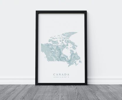 Canada Map Print