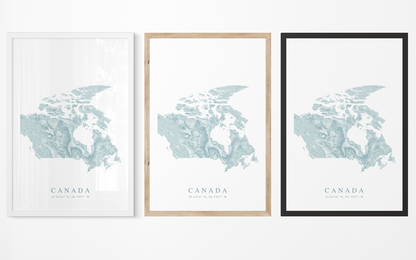 Canada Map Print