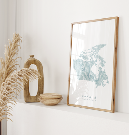 Canada Map Print