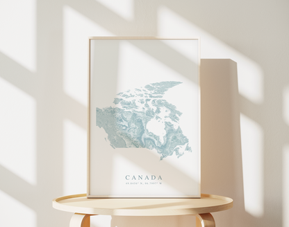Canada Map Print