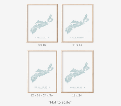 Nova Scotia Map Print