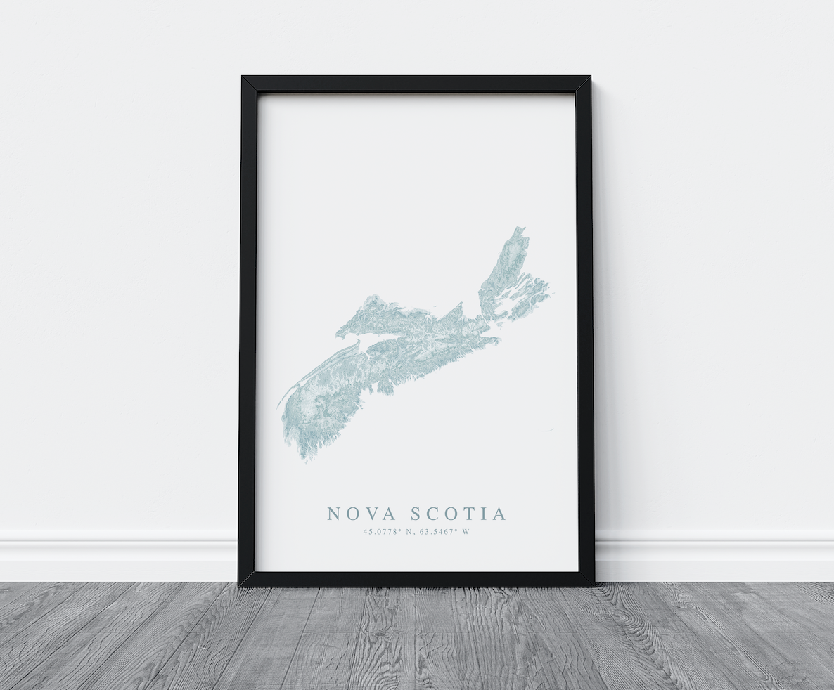 Nova Scotia Map Print