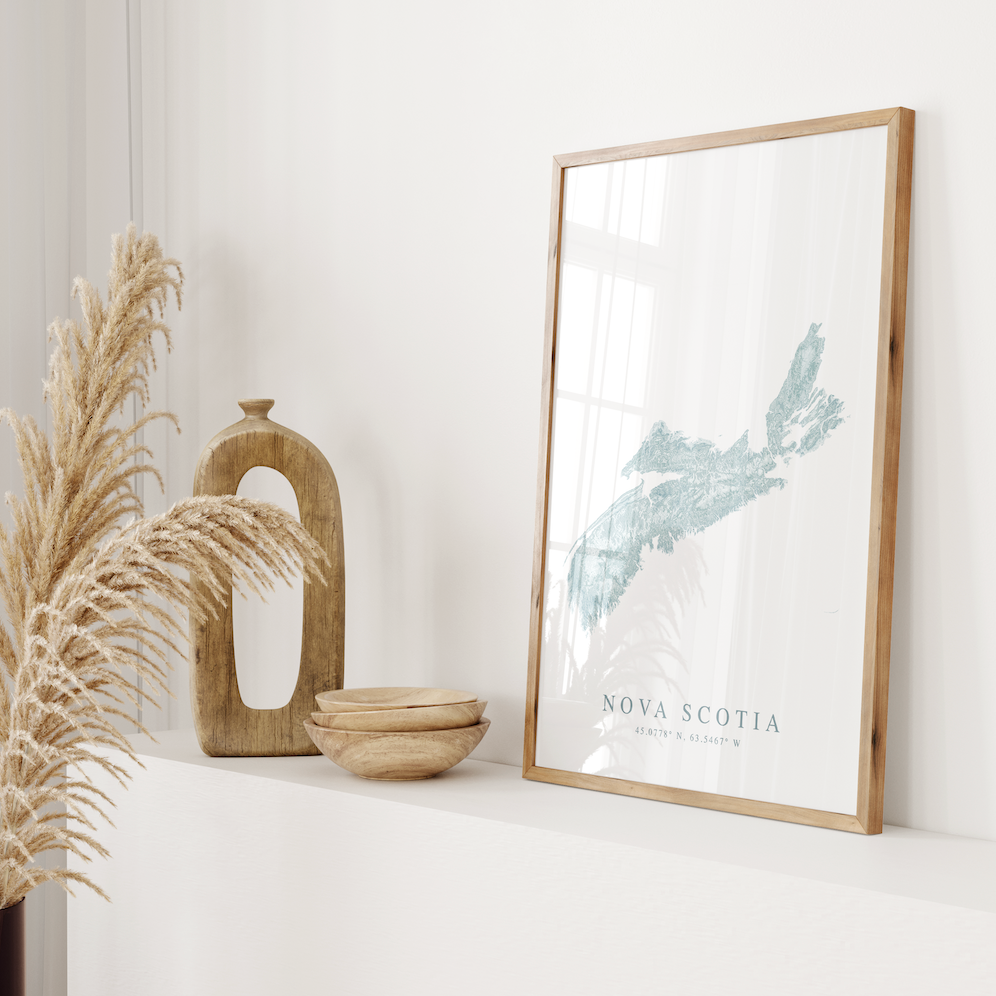 Nova Scotia Map Print