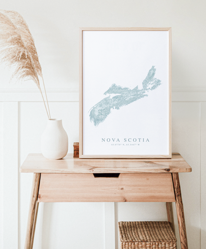 Nova Scotia Map Print