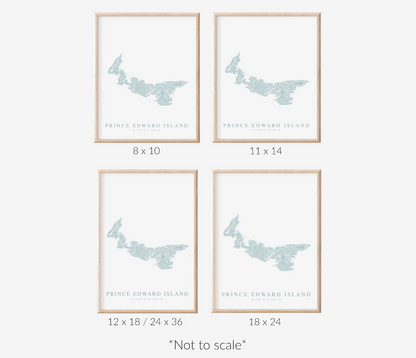 Prince Edward Island Map Print