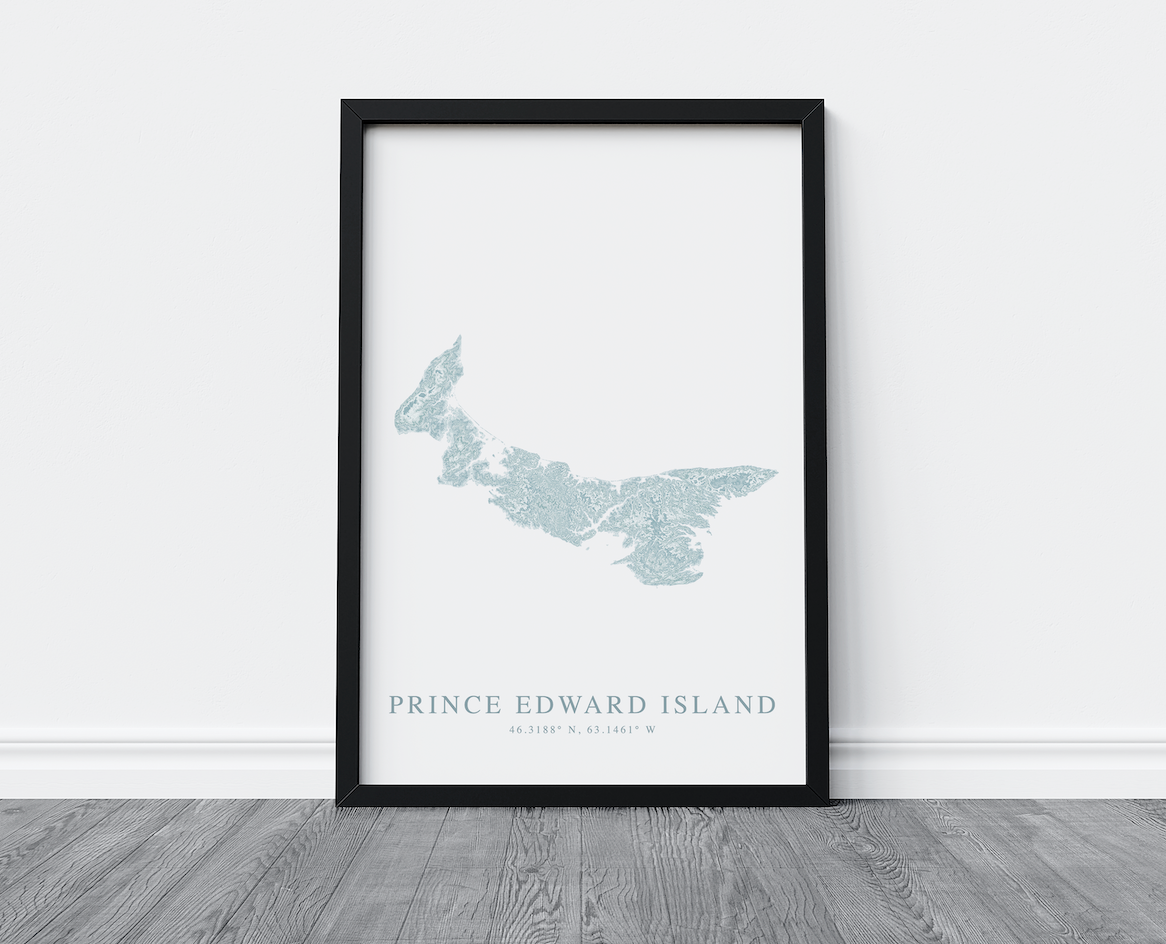 Prince Edward Island Map Print
