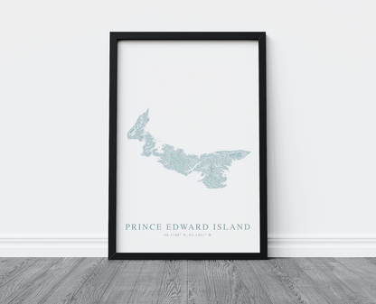 Prince Edward Island Map Print