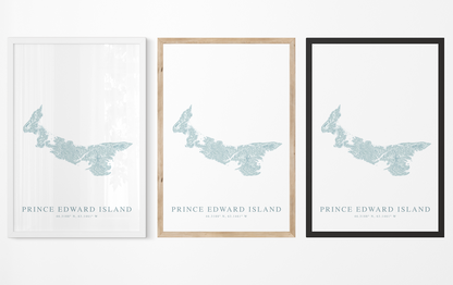 Prince Edward Island Map Print
