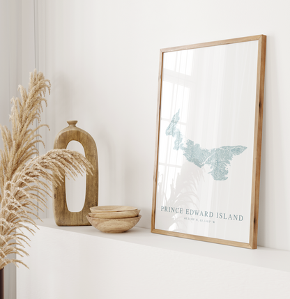 Prince Edward Island Map Print