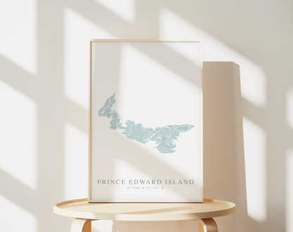 Prince Edward Island Map Print