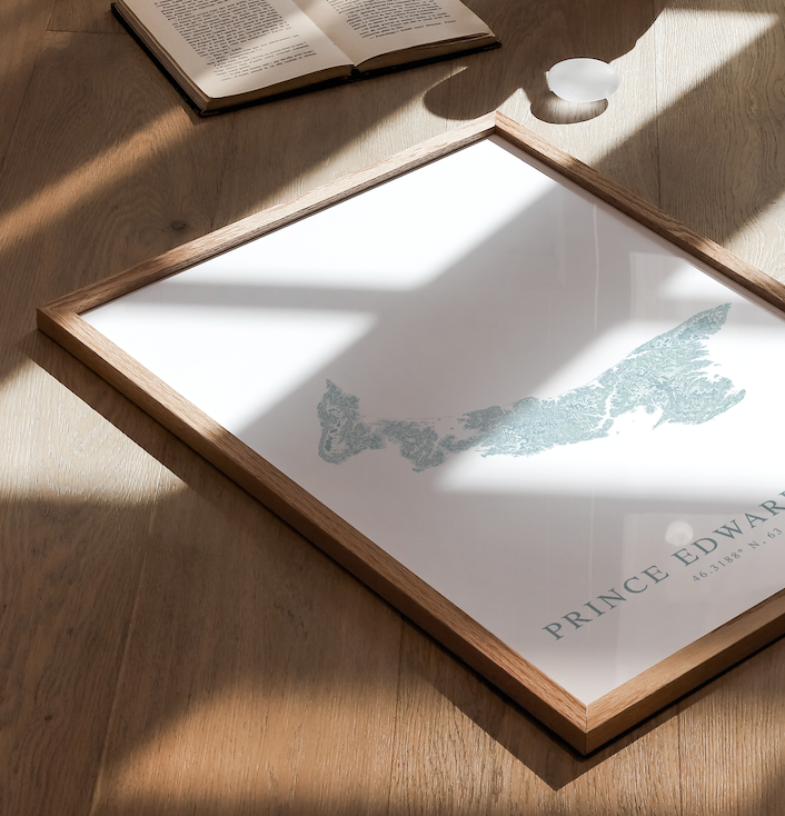 Prince Edward Island Map Print