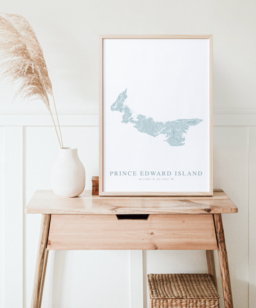 Prince Edward Island Map Print