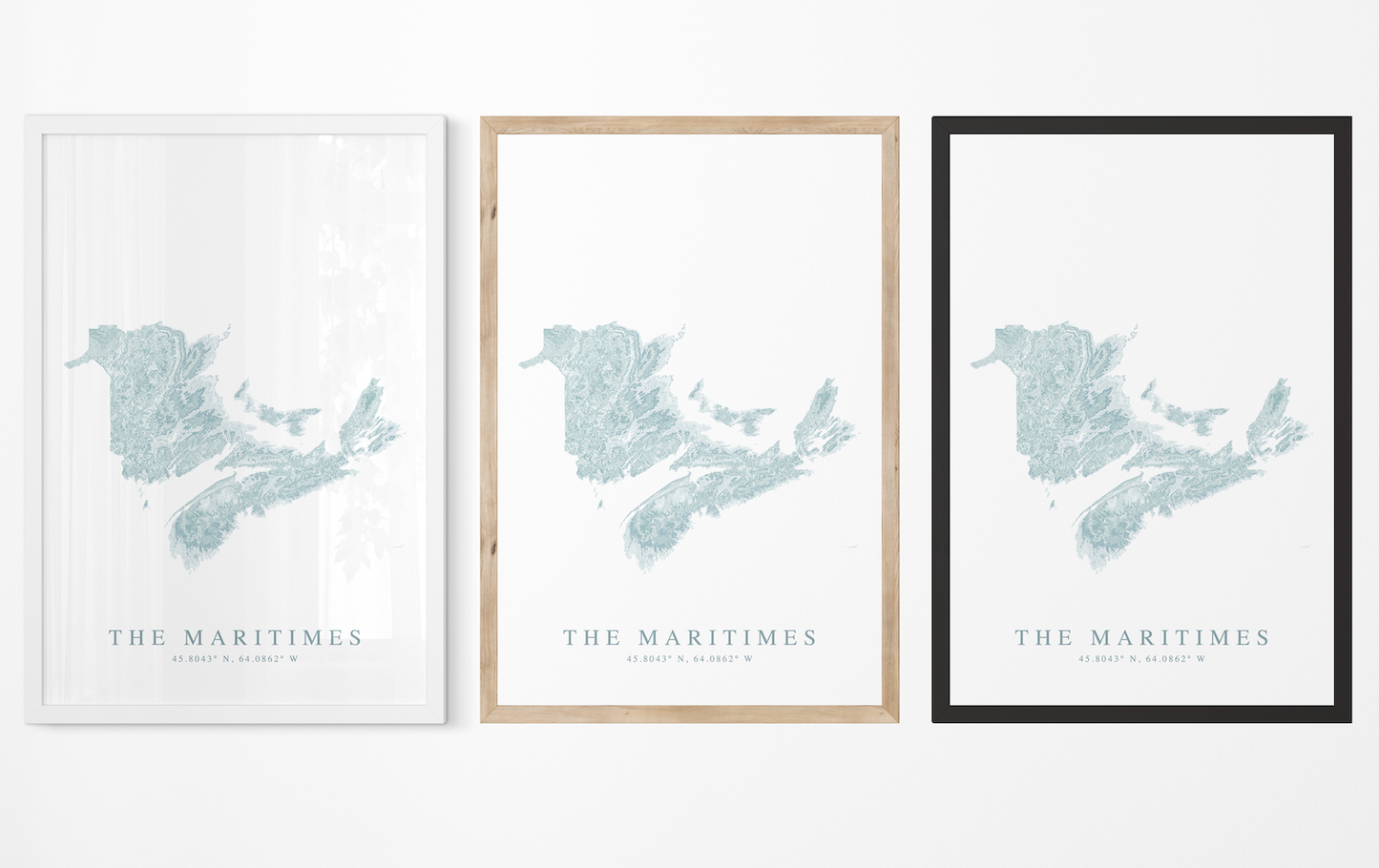 Maritime Provinces Map Print