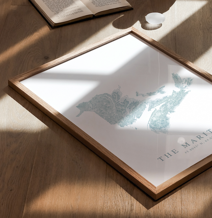 Maritime Provinces Map Print