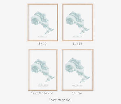 Ontario Map Print