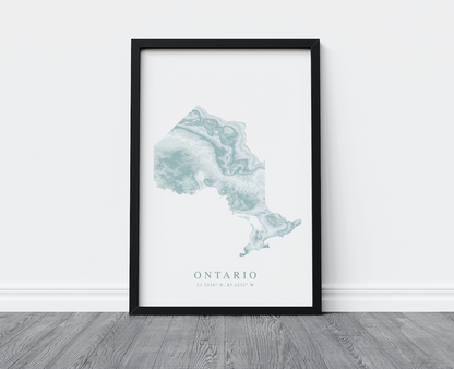 Ontario Map Print