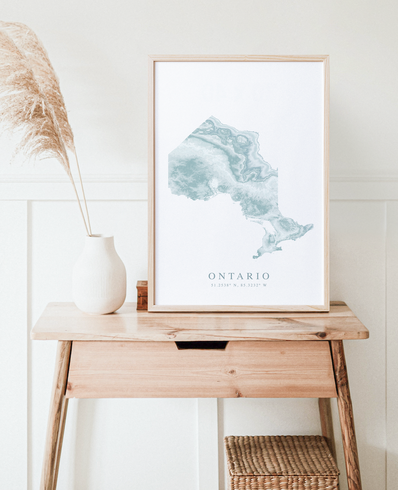 Ontario Map Print