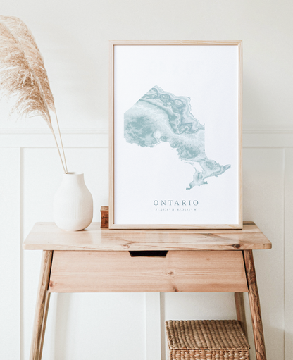 Ontario Map Print