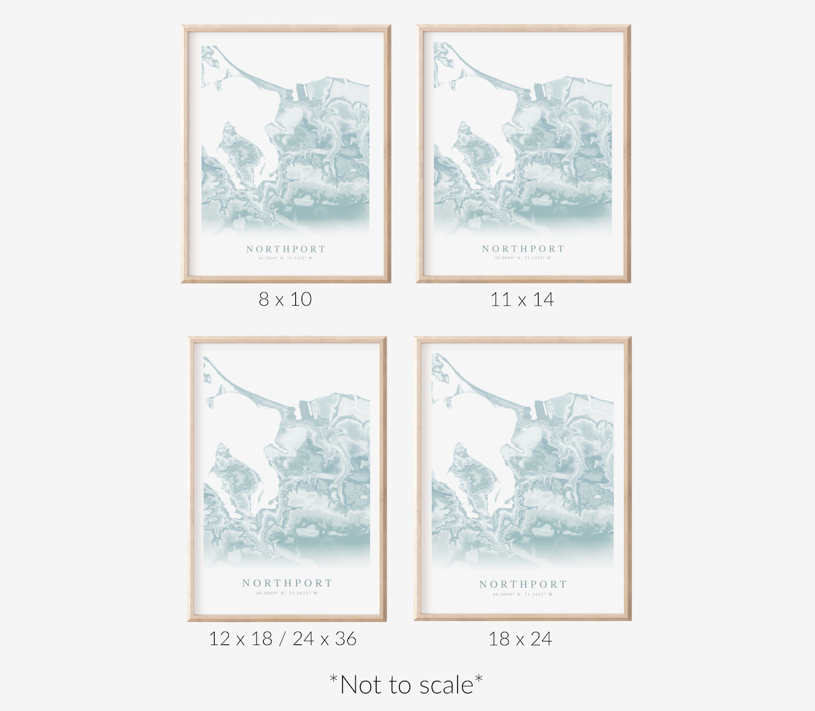 Northport NY Map Print