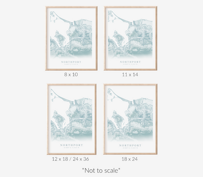 Northport NY Map Print