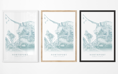 Northport NY Map Print