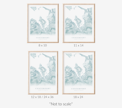 Centerport NY Map Print