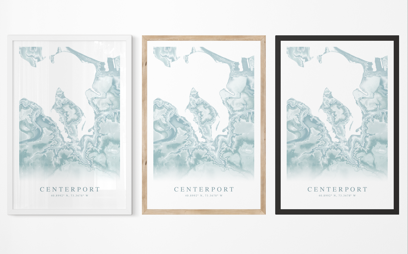 Centerport NY Map Print