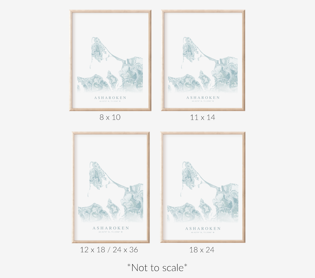 Asharoken Map Print