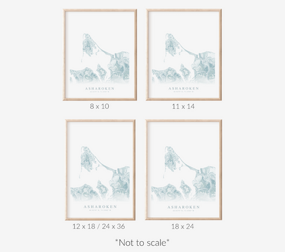 Asharoken Map Print