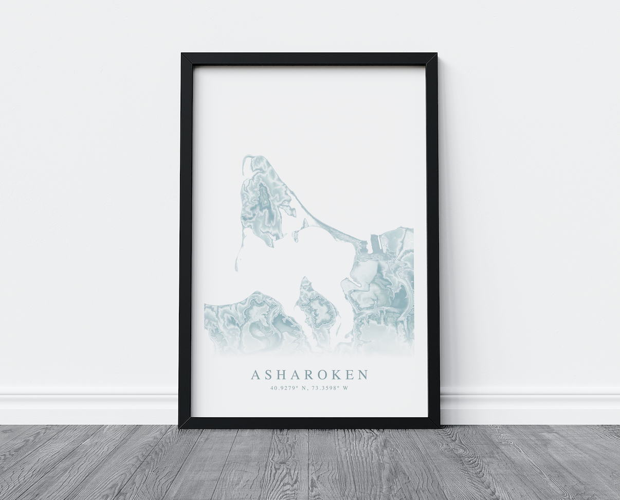 Asharoken Map Print