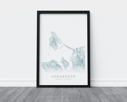 Asharoken Map Print