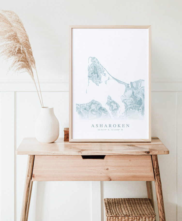 Asharoken Map Print